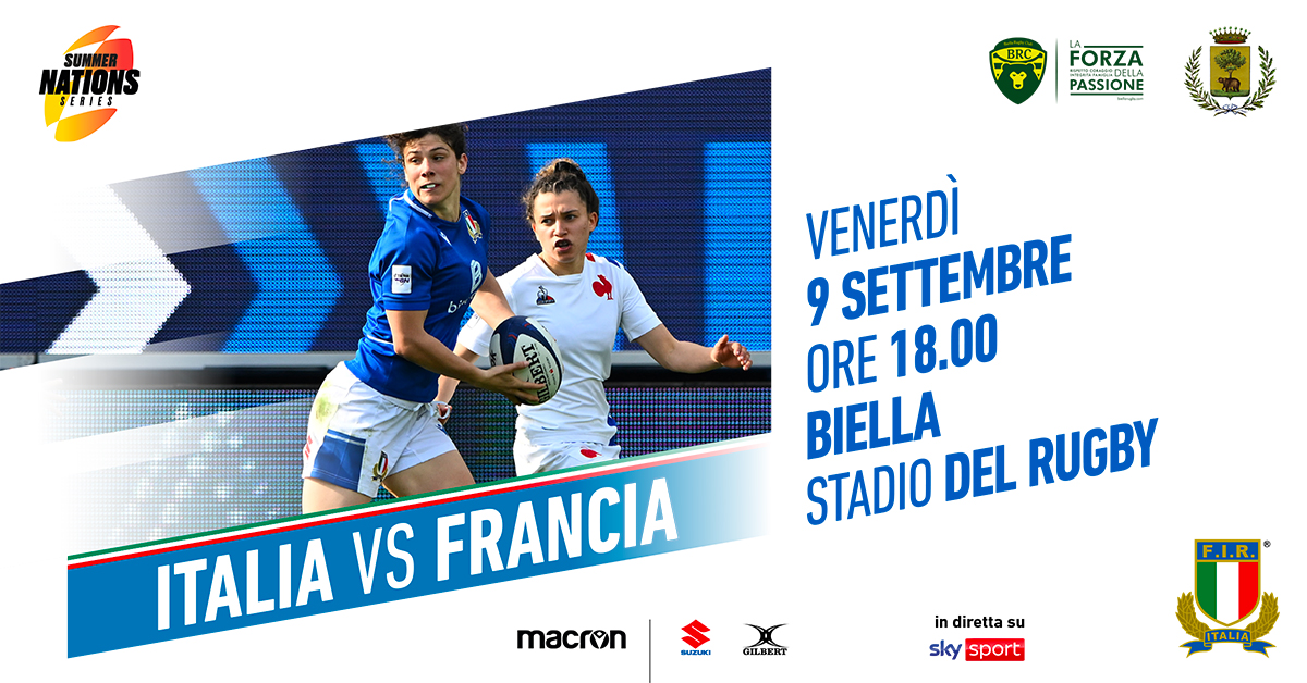 Test match Italia vs Francia Femminile // 9 Settembre 2022